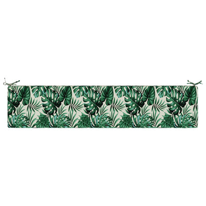 vidaXL Bench Cushion SOEST 100% Polyester Leaf Pattern 170 x 40 x 5 cm