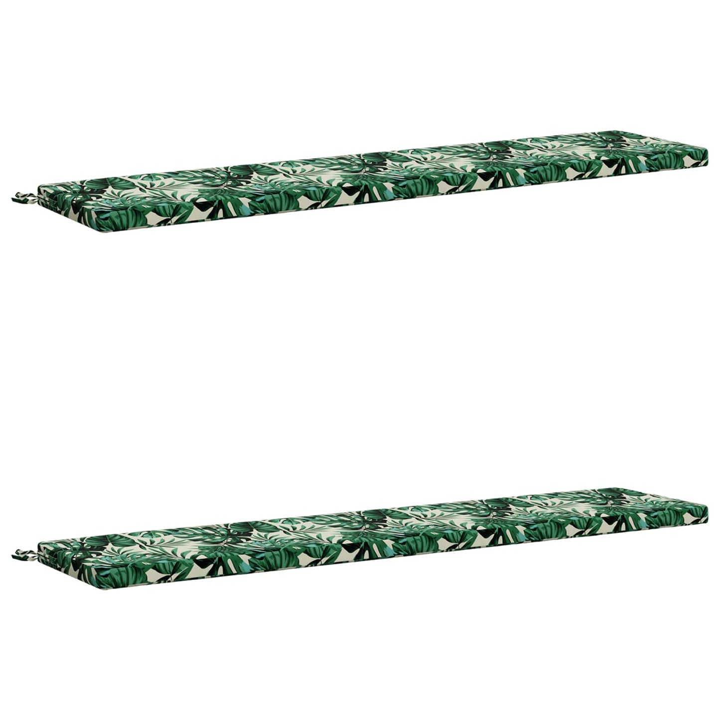 vidaXL 2-Piece Bench Cushions SOEST 2 pcs 100% Polyester Leaf Pattern