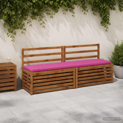 vidaXL Bench Cushion SOEST 100% Polyester Pink 200 x 40 x 5 cm