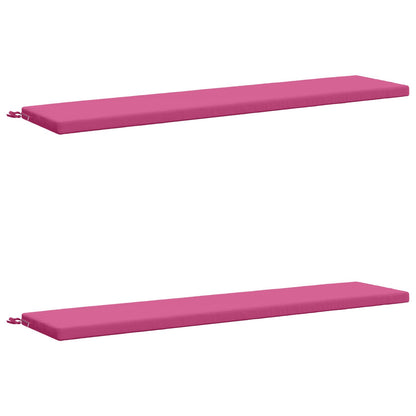 vidaXL 2-Piece Bench Cushions SOEST 2 pcs 100% Polyester Pink