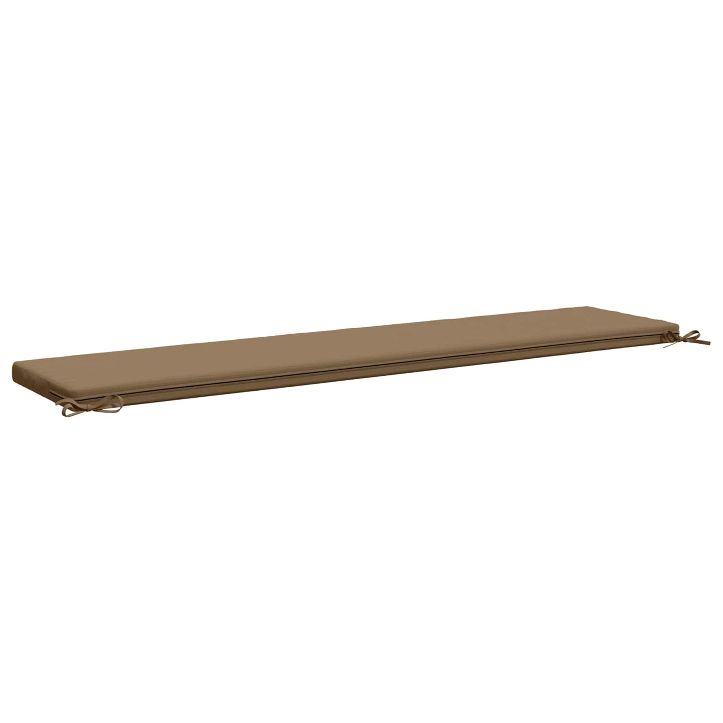 vidaXL 2-Piece Bench Cushions SOEST 2 pcs 100% Polyester Taupe