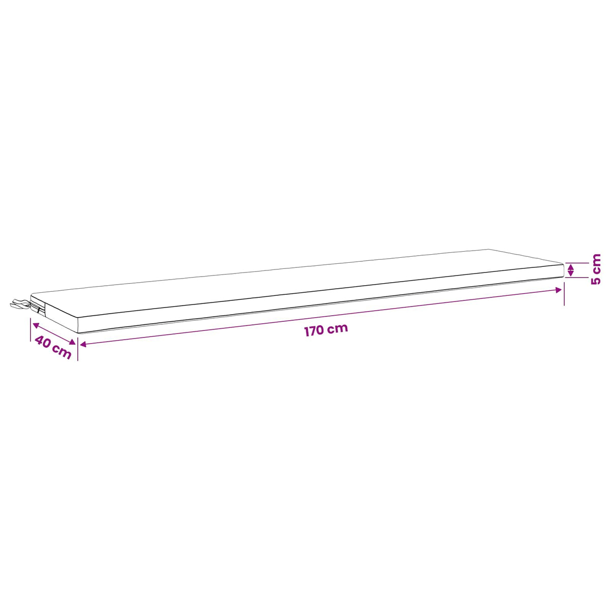 vidaXL 2-Piece Bench Cushions SOEST 2 pcs 100% Polyester Taupe