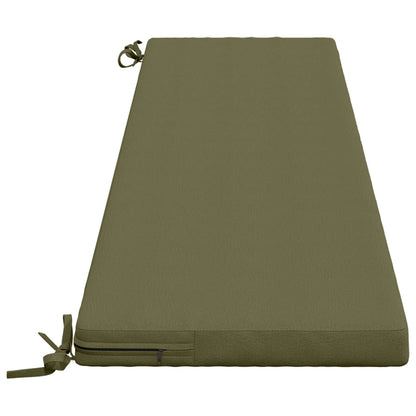vidaXL 2-Piece Bench Cushions SOEST 2 pcs 100% Polyester Olive Green