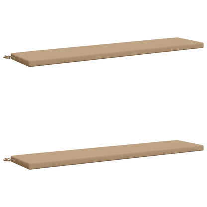vidaXL 2-Piece Bench Cushions SOEST 2 pcs 100% Polyester Sand