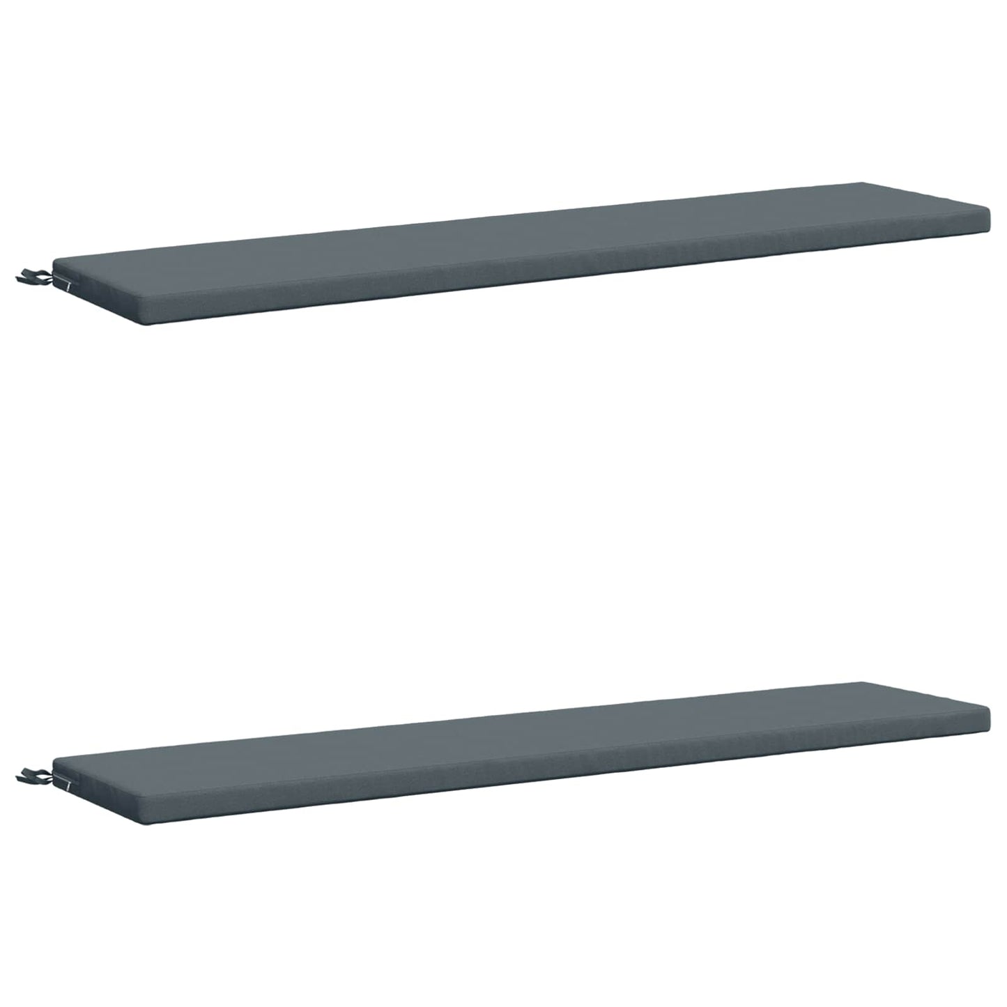 vidaXL 2-Piece Bench Cushions SOEST 2 pcs 100% Polyester Blue