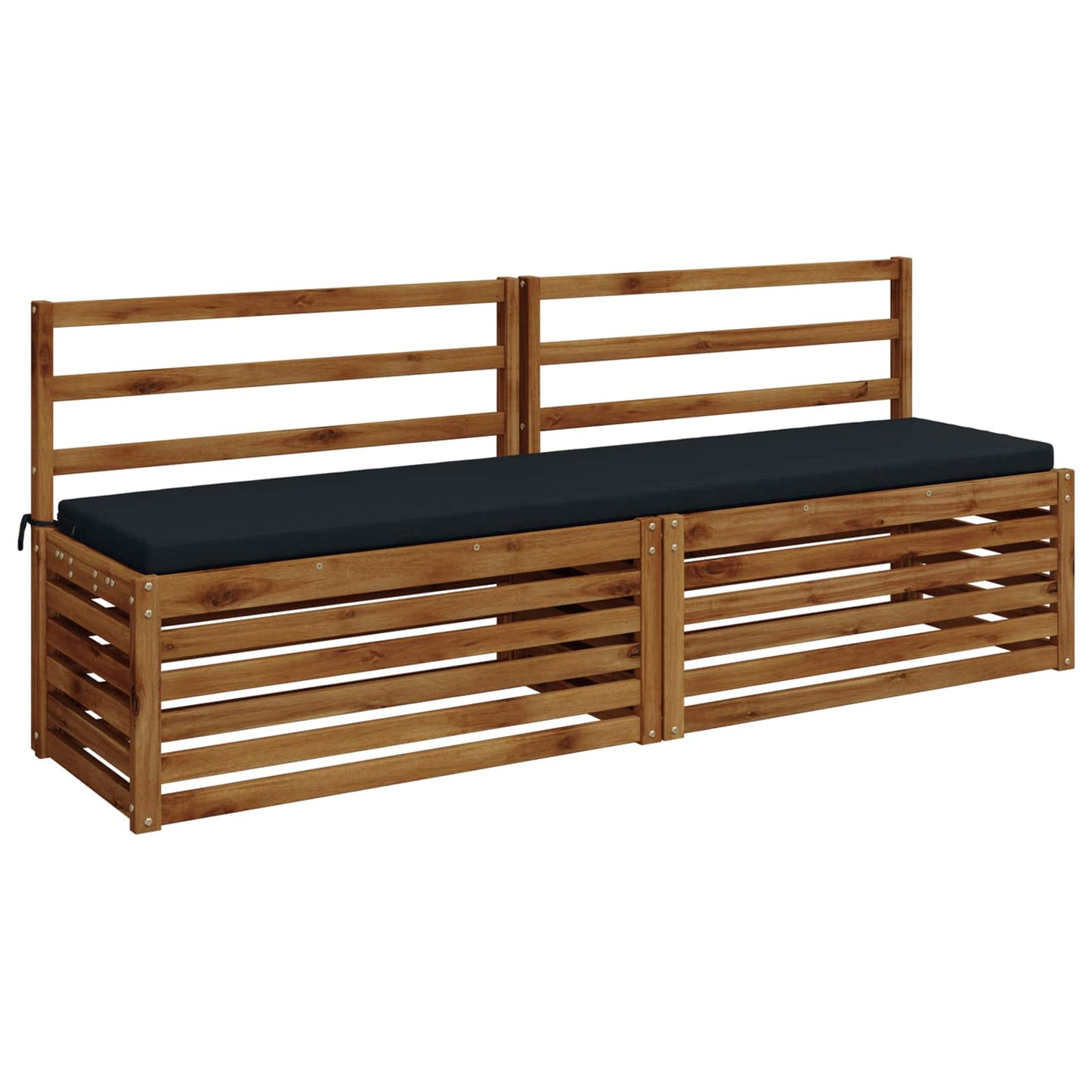 vidaXL 2-Piece Bench Cushions SOEST 2 pcs 100% Polyester Dark Blue