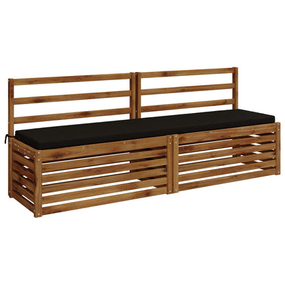 vidaXL Bench Cushion SOEST 100% Polyester Black 180 x 40 x 5 cm