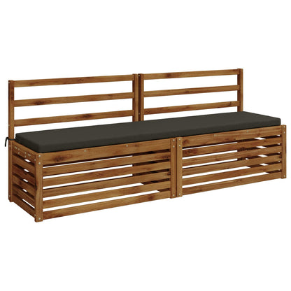 vidaXL Bench Cushion SOEST 100% Polyester Anthracite 180 x 40 x 5 cm