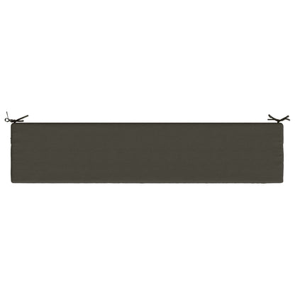 vidaXL Bench Cushion SOEST 100% Polyester Anthracite 180 x 40 x 5 cm