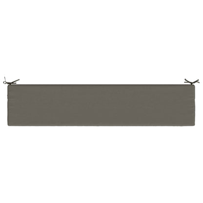 vidaXL Bench Cushion SOEST 100% Polyester Grey 180 x 40 x 5 cm