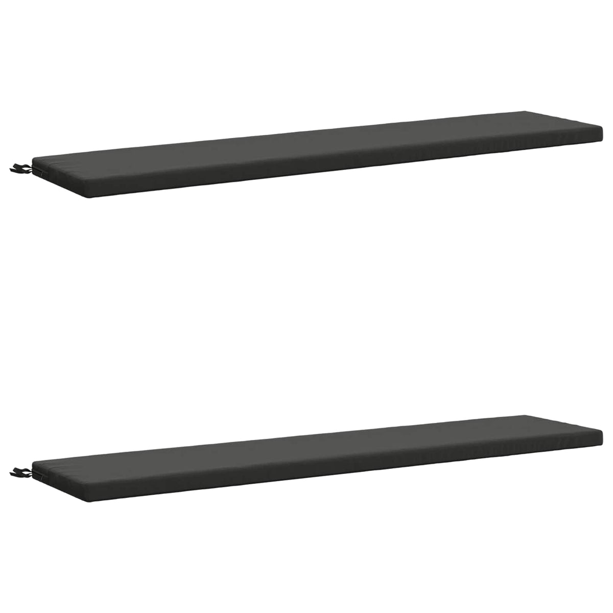 vidaXL 2-Piece Bench Cushions SOEST 2 pcs 100% Polyester Anthracite