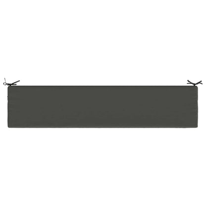 vidaXL 2-Piece Bench Cushions SOEST 2 pcs 100% Polyester Anthracite