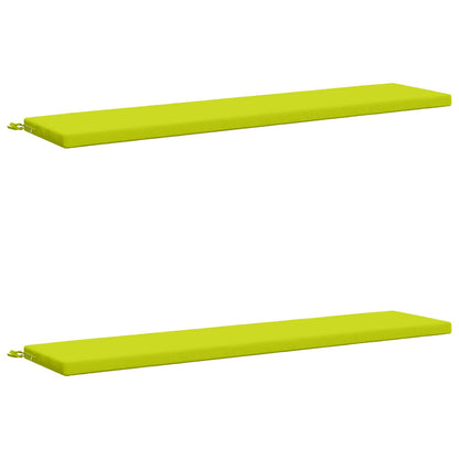 vidaXL 2-Piece Bench Cushions SOEST 2 pcs 100% Polyester Bright Green