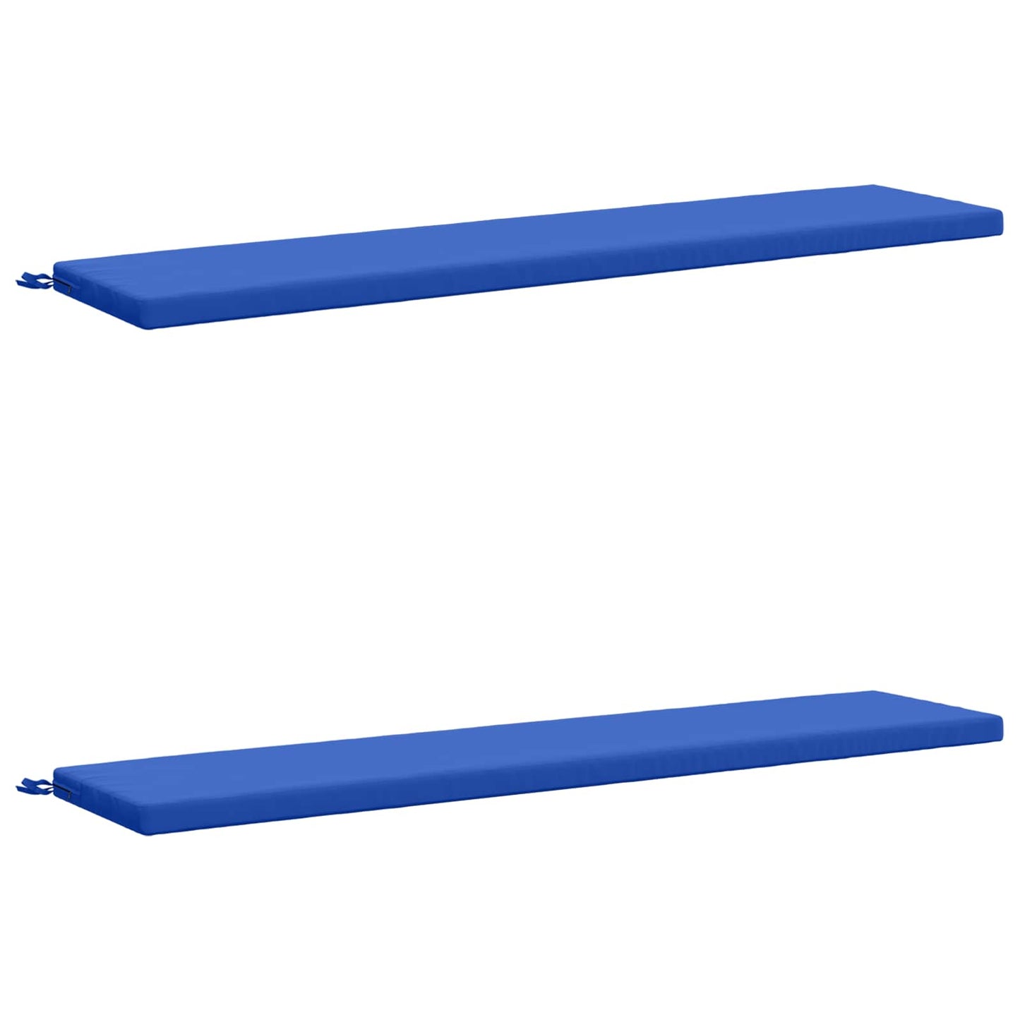 vidaXL 2-Piece Bench Cushions SOEST 2 pcs 100% Polyester Royal Blue