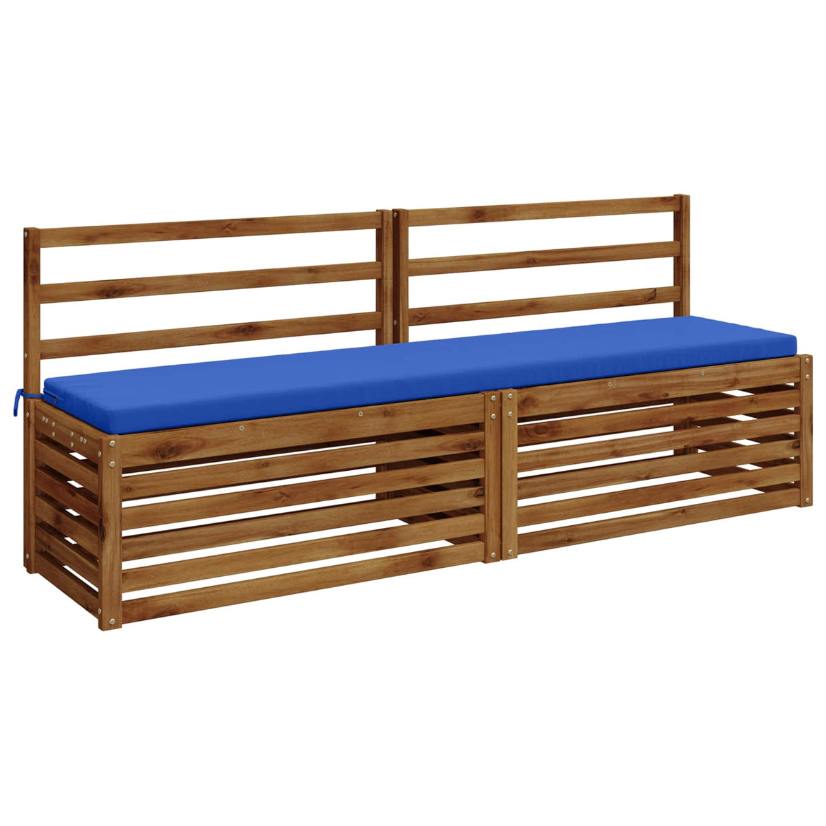 vidaXL 2-Piece Bench Cushions SOEST 2 pcs 100% Polyester Royal Blue