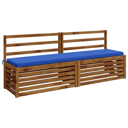 vidaXL 2-Piece Bench Cushions SOEST 2 pcs 100% Polyester Royal Blue