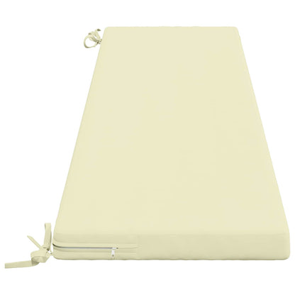 vidaXL Bench Cushion SOEST 100% Polyester Cream 180 x 40 x 5 cm