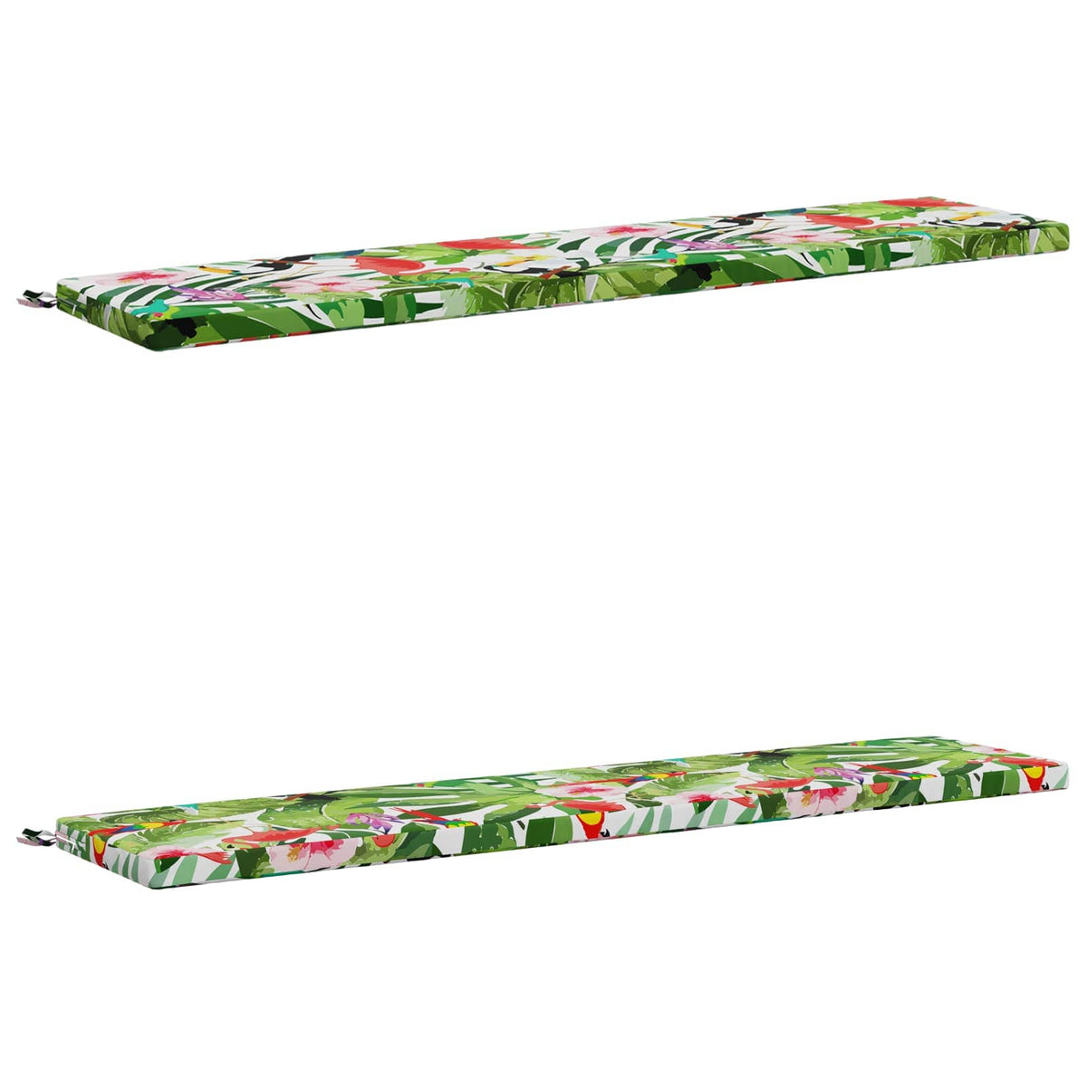 vidaXL 2-Piece Bench Cushions SOEST 2 pcs 100% Polyester Multicolour