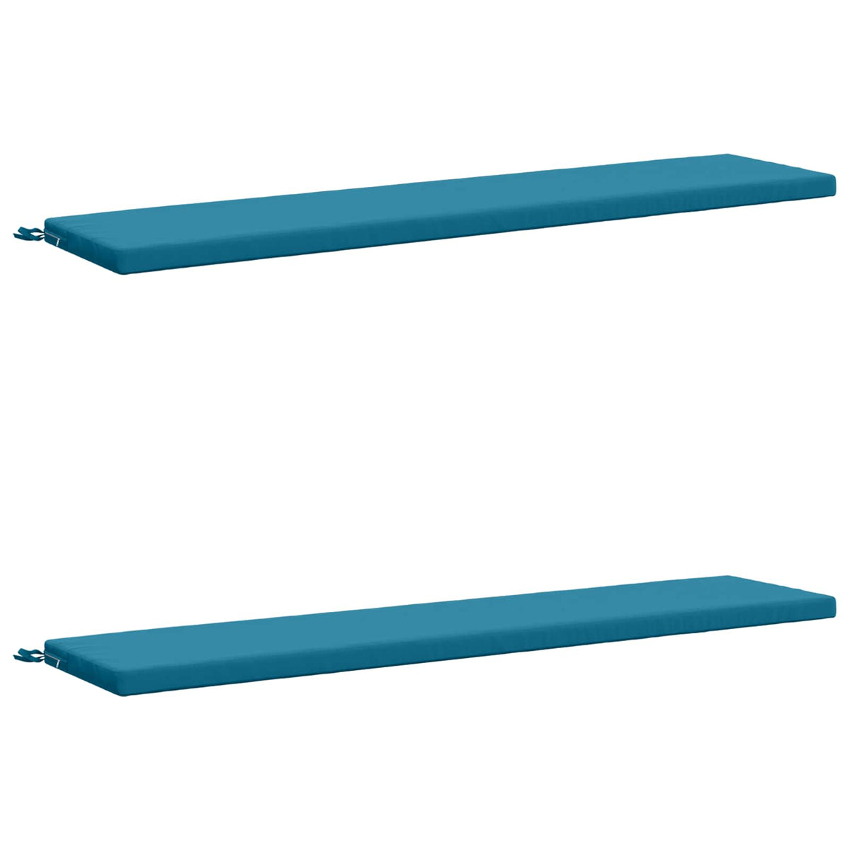 vidaXL 2-Piece Bench Cushions SOEST 2 pcs 100% Polyester Light Blue