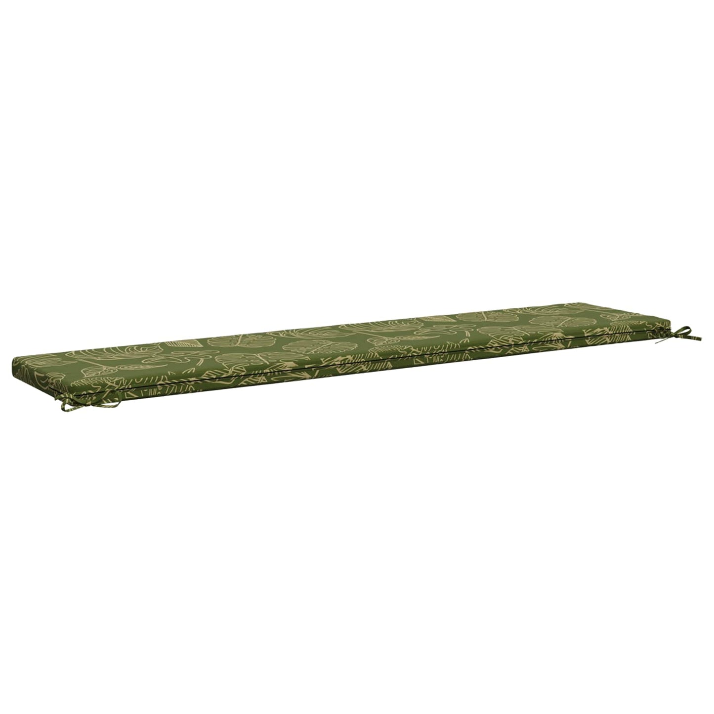 vidaXL Bench Cushion SOEST 100% Polyester Leaf Design 180 x 40 x 5 cm