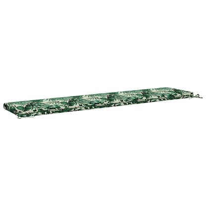 vidaXL Bench Cushion SOEST 100% Polyester Leaf Pattern 180 x 40 x 5 cm