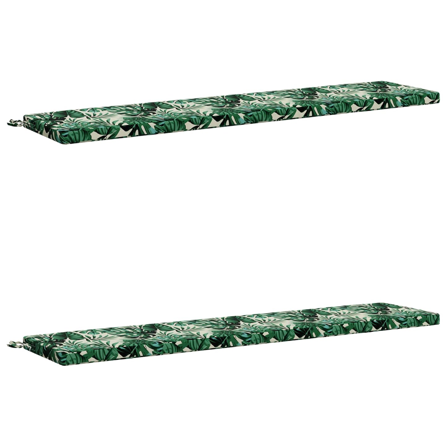 vidaXL 2-Piece Bench Cushions SOEST 2 pcs 100% Polyester Leaf Pattern
