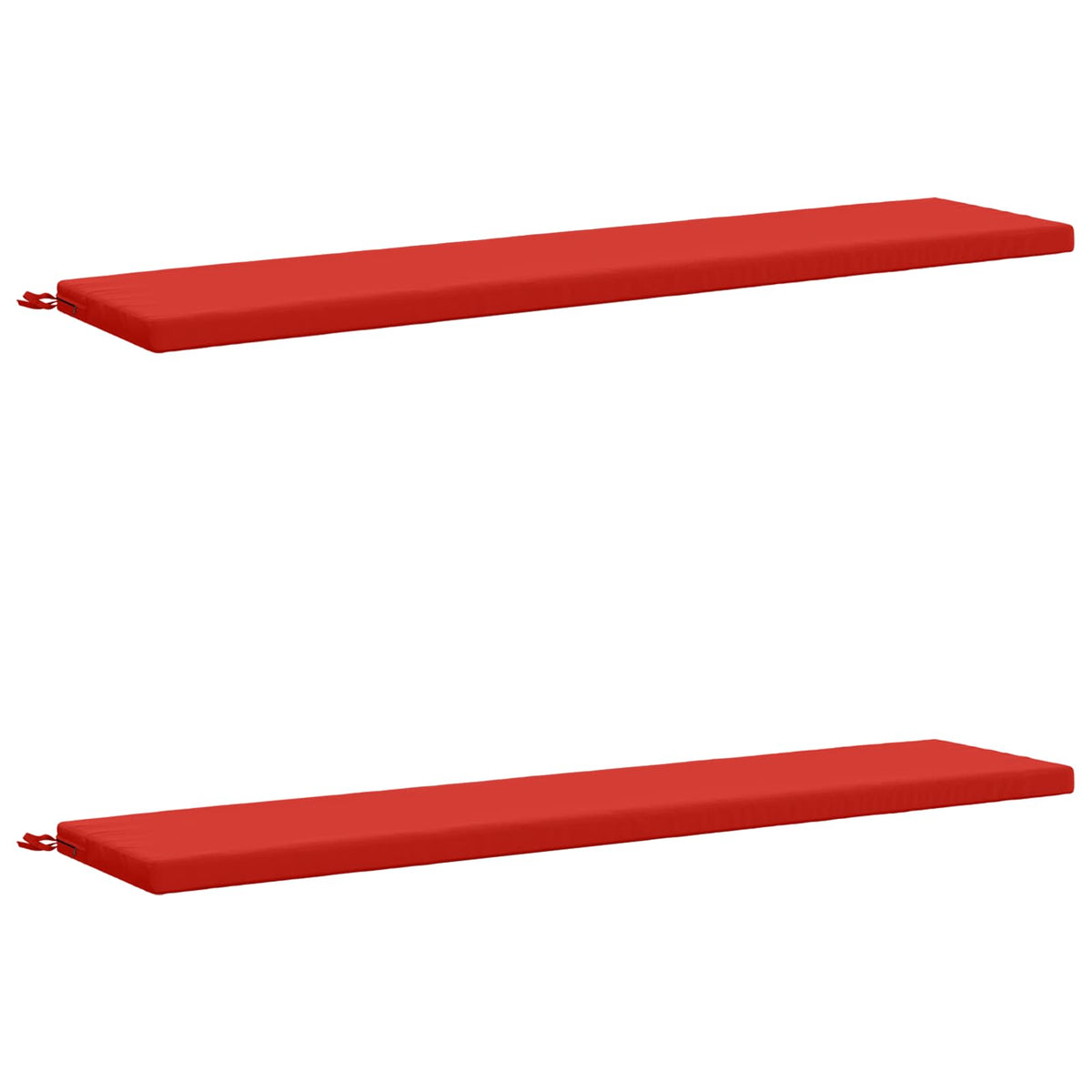 vidaXL 2-Piece Bench Cushions SOEST 2 pcs 100% Polyester Red
