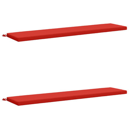 vidaXL 2-Piece Bench Cushions SOEST 2 pcs 100% Polyester Red