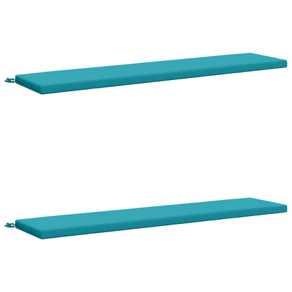 vidaXL 2-Piece Bench Cushions SOEST 2 pcs 100% Polyester Turquoise