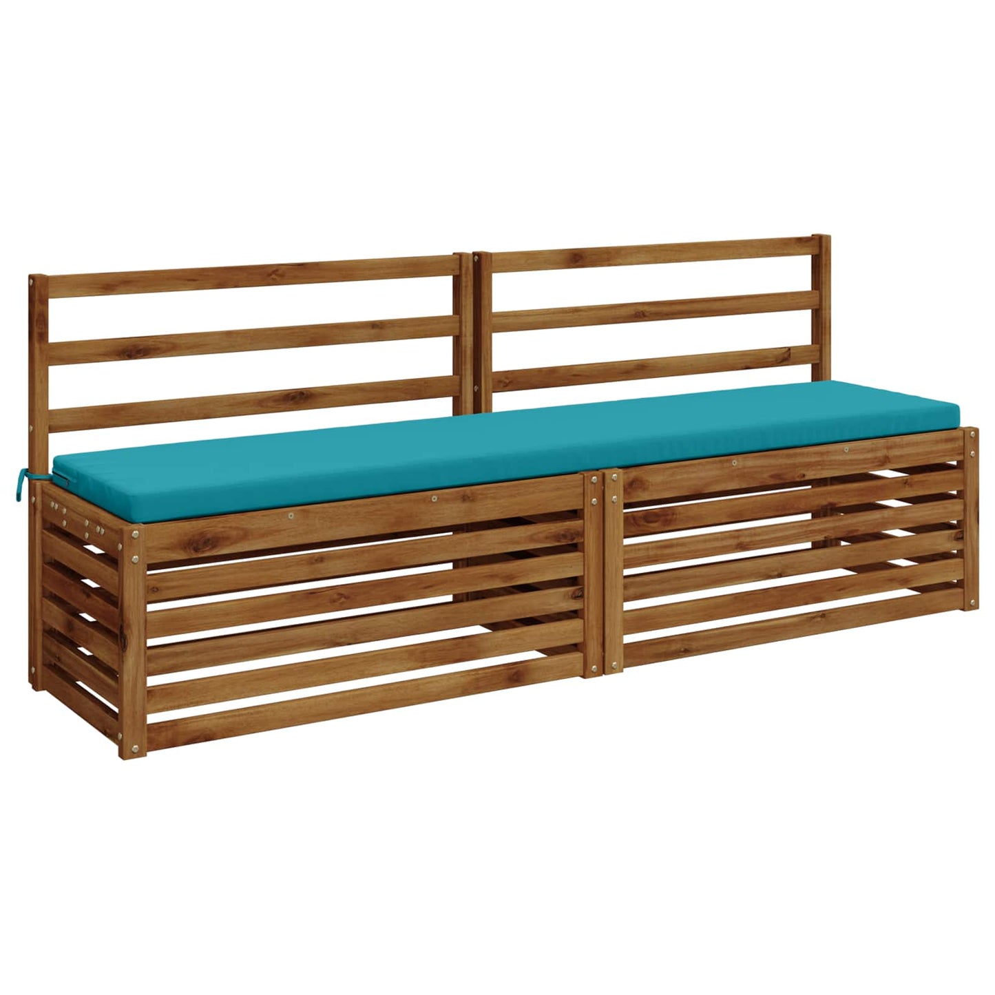 vidaXL 2-Piece Bench Cushions SOEST 2 pcs 100% Polyester Turquoise