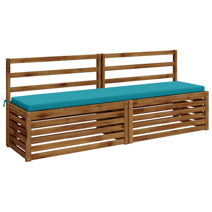vidaXL 2-Piece Bench Cushions SOEST 2 pcs 100% Polyester Turquoise