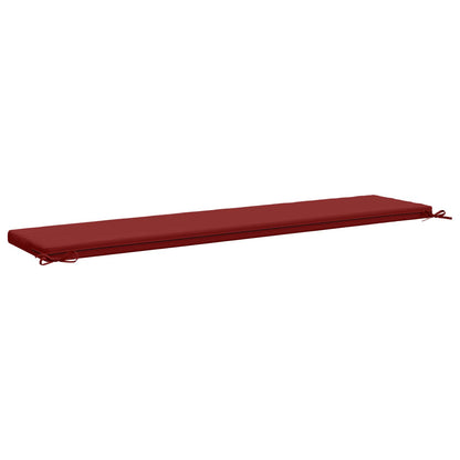 vidaXL 2-Piece Bench Cushions SOEST 2 pcs 100% Polyester Wine Red