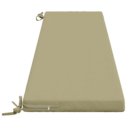 vidaXL Bench Cushion SOEST 100% Polyester Light Green 200 x 40 x 5 cm