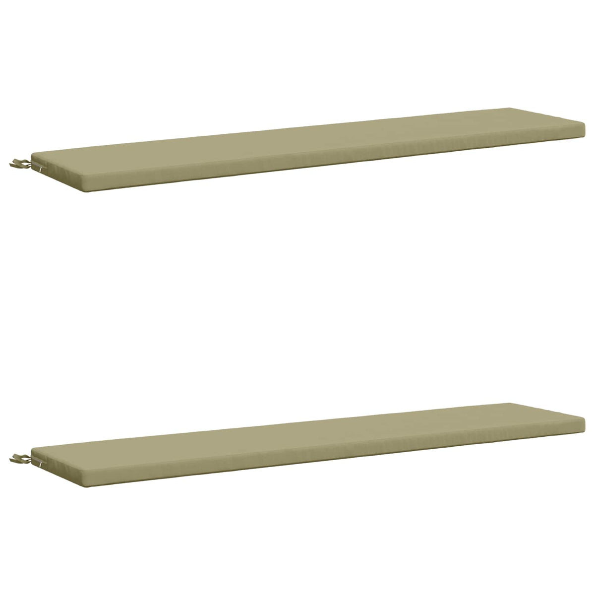 vidaXL 2-Piece Bench Cushions SOEST 2 pcs 100% Polyester Light Green