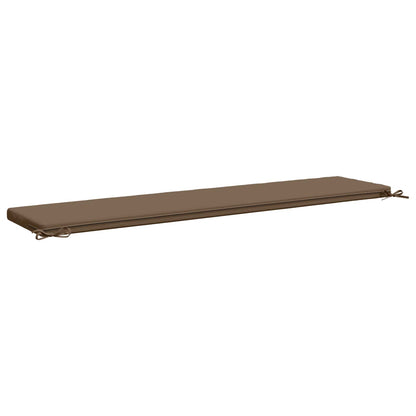 vidaXL 2-Piece Bench Cushions SOEST 2 pcs 100% Polyester Taupe