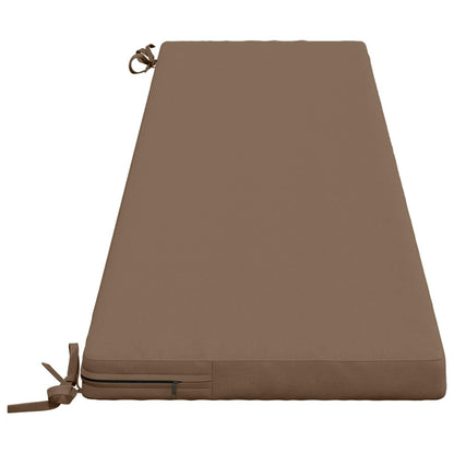vidaXL 2-Piece Bench Cushions SOEST 2 pcs 100% Polyester Taupe