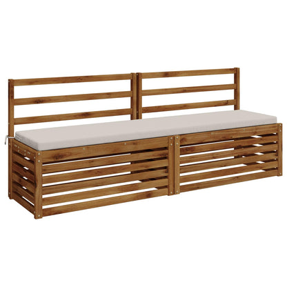 vidaXL 2-Piece Bench Cushions SOEST 2 pcs 100% Polyester White