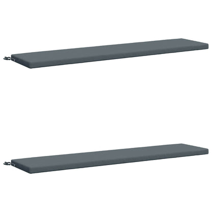 vidaXL 2-Piece Bench Cushions SOEST 2 pcs 100% Polyester Blue