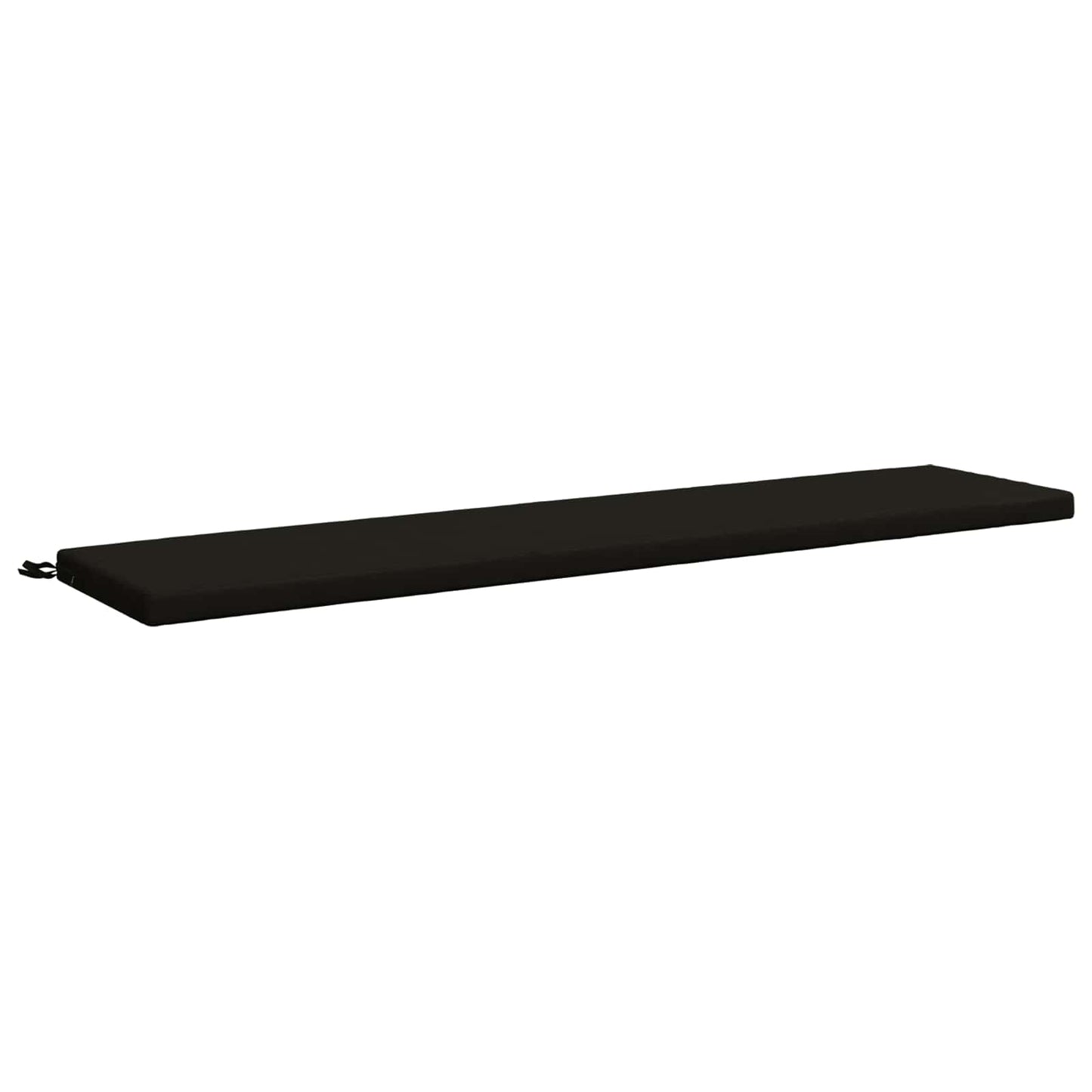 vidaXL Bench Cushion SOEST 100% Polyester Black 200 x 40 x 5 cm
