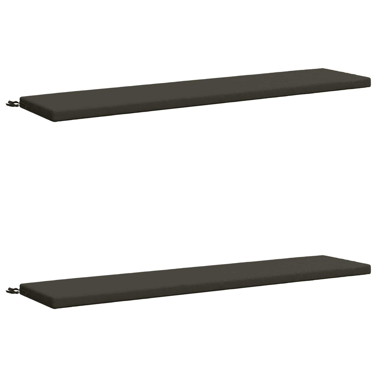 vidaXL Bench Cushions SOEST 2 pcs 100% Polyester Anthracite