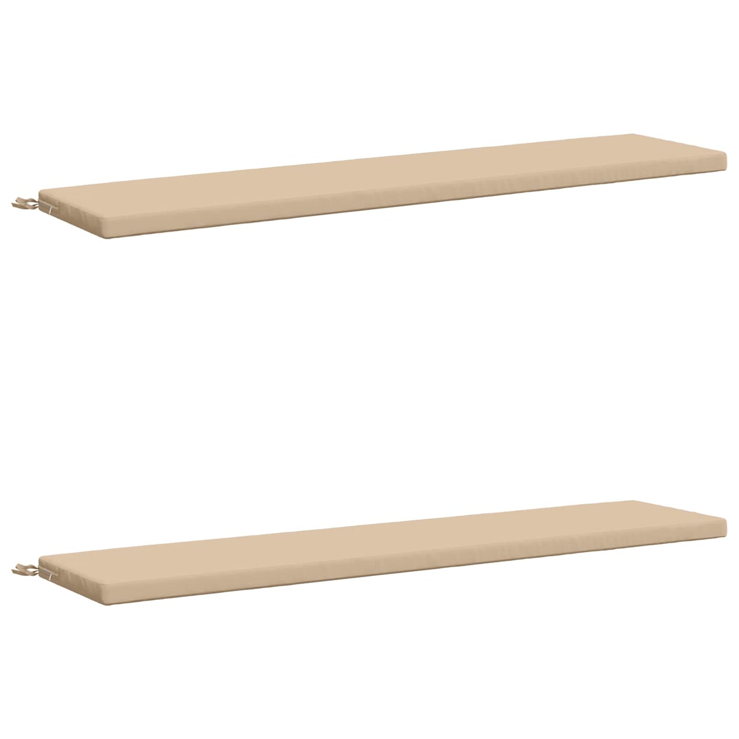 vidaXL 2-Piece Bench Cushions SOEST 2 pcs 100% Polyester Cream