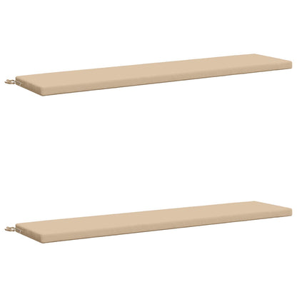 vidaXL 2-Piece Bench Cushions SOEST 2 pcs 100% Polyester Cream