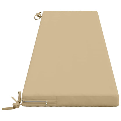 vidaXL Bench Cushion SOEST 100% Polyester Beige 200 x 40 x 5 cm