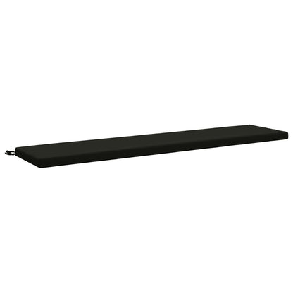 vidaXL Bench Cushion SOEST 100% Polyester Black 200 x 40 x 5 cm