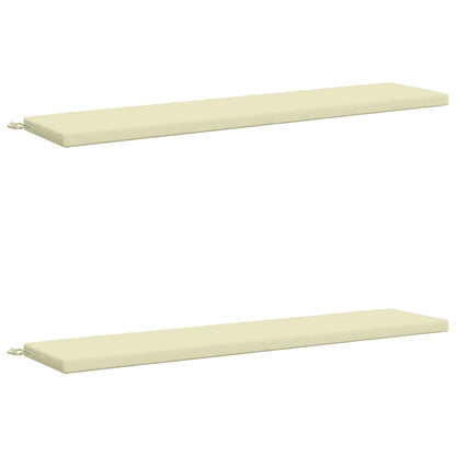 vidaXL 2-Piece Bench Cushions SOEST 2 pcs 100% Polyester Cream