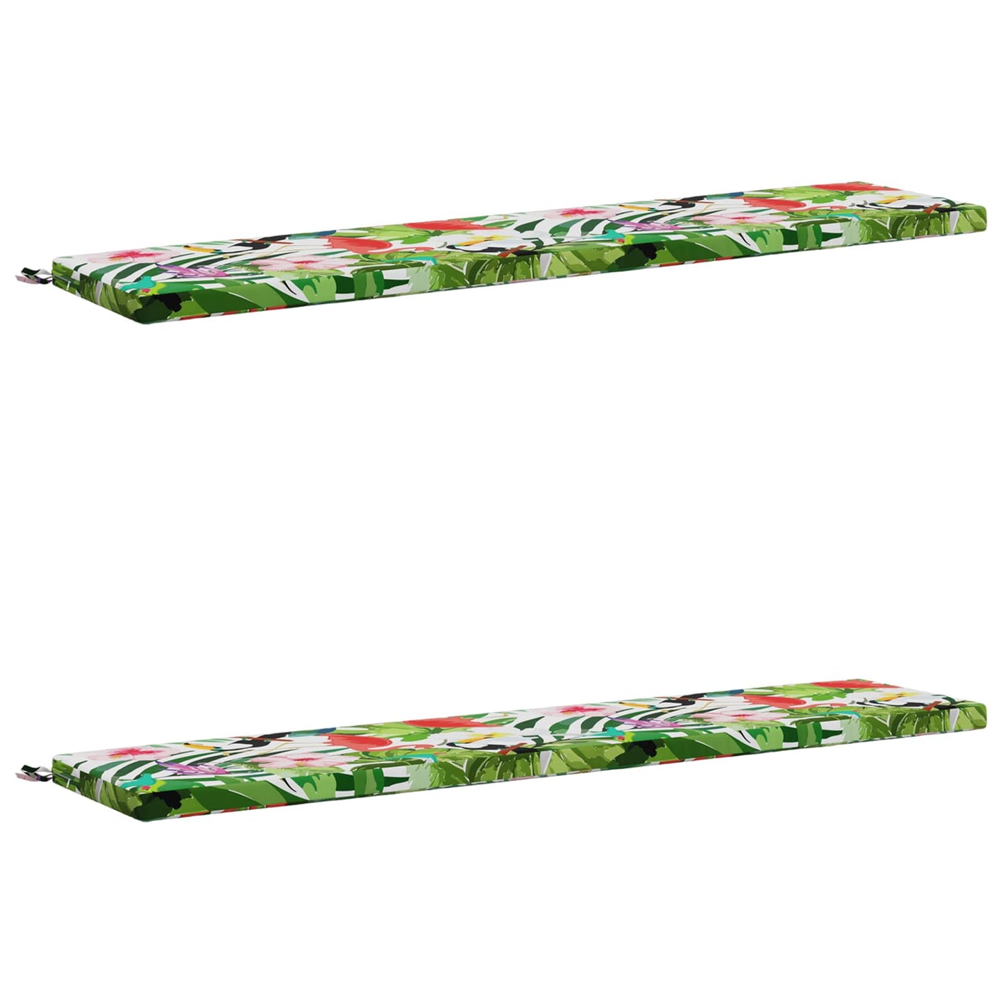 vidaXL 2-Piece Bench Cushions SOEST 2 pcs 100% Polyester Multicolour