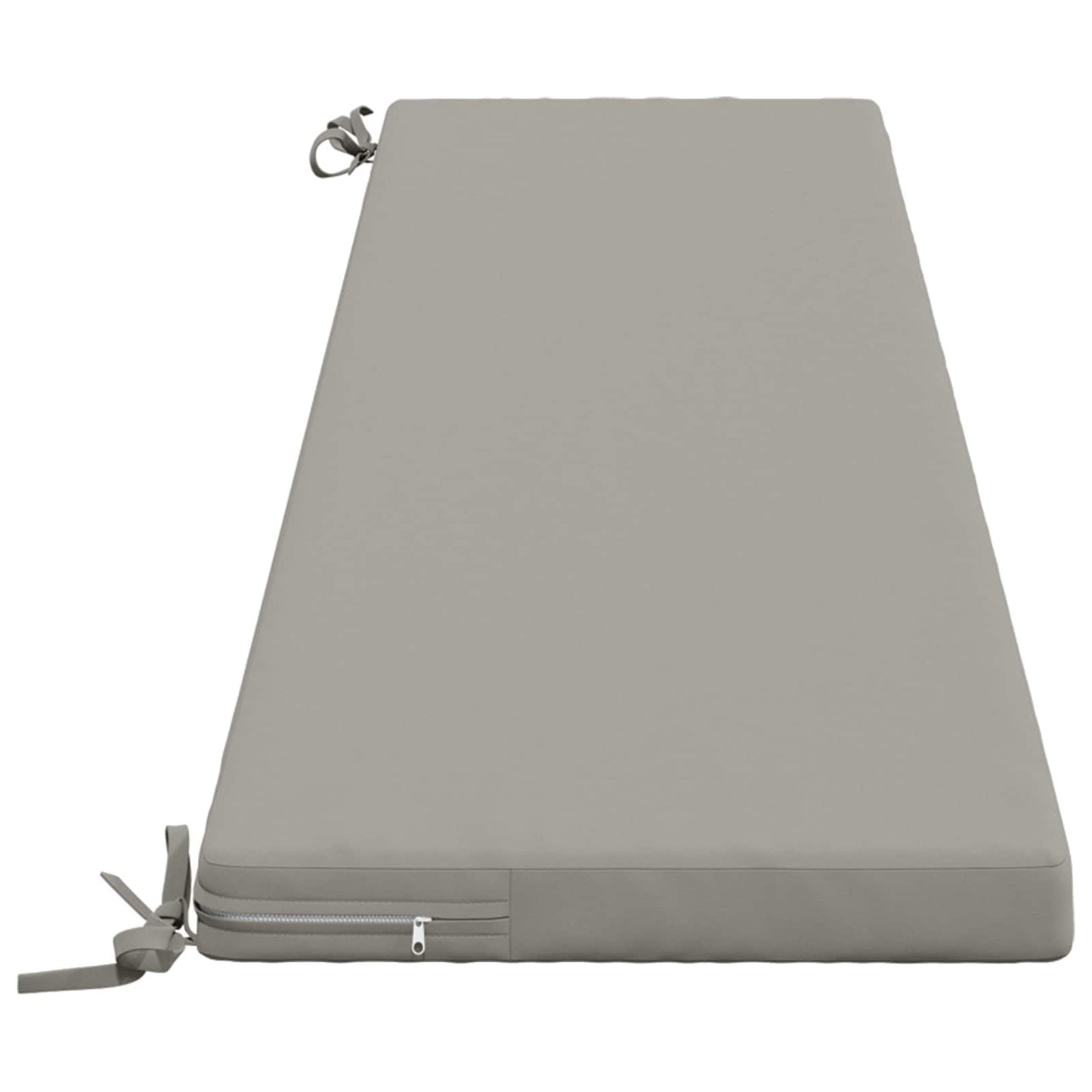 vidaXL Bench Cushion SOEST 100% Polyester Grey 200 x 40 x 5 cm