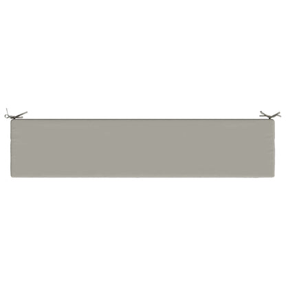vidaXL Bench Cushion SOEST 100% Polyester Grey 200 x 40 x 5 cm