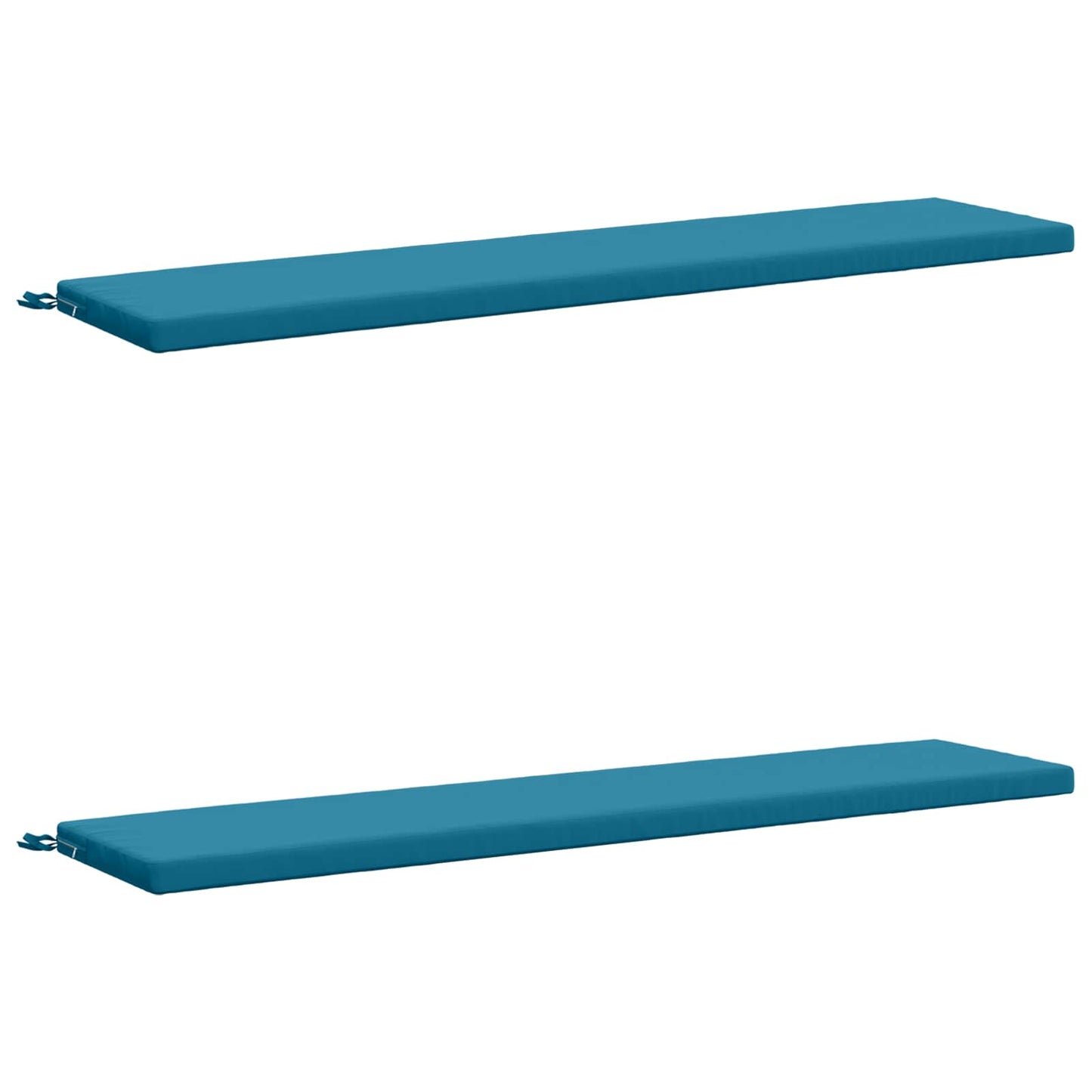 vidaXL 2-Piece Bench Cushions SOEST 2 pcs 100% Polyester Light Blue