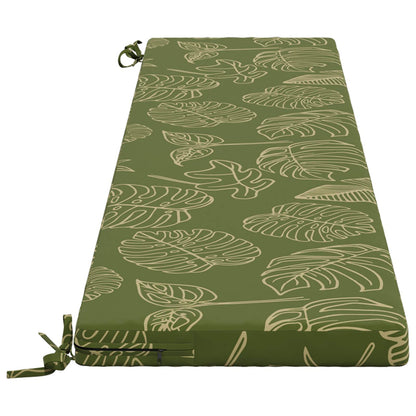 vidaXL Bench Cushion SOEST 100% Polyester Leaf Design 200 x 40 x 5 cm